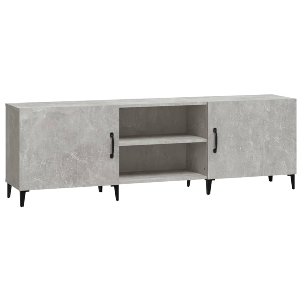 Tv-meubel 150x30x50 cm bewerkt hout betongrijs is nu te koop bij PeponiXL, paradijselijk wonen!