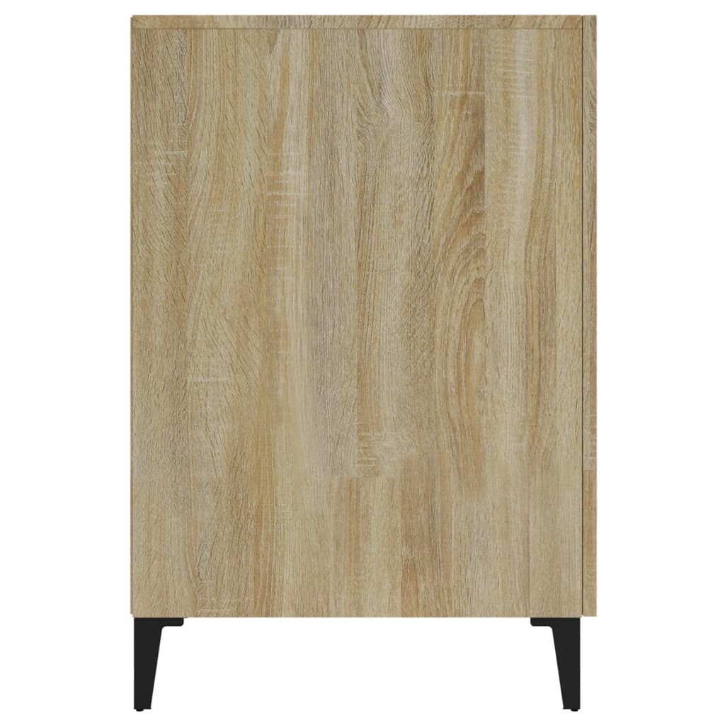 Bureau 140x50x75 cm bewerkt hout sonoma eikenkleurig is nu te koop bij PeponiXL, paradijselijk wonen!