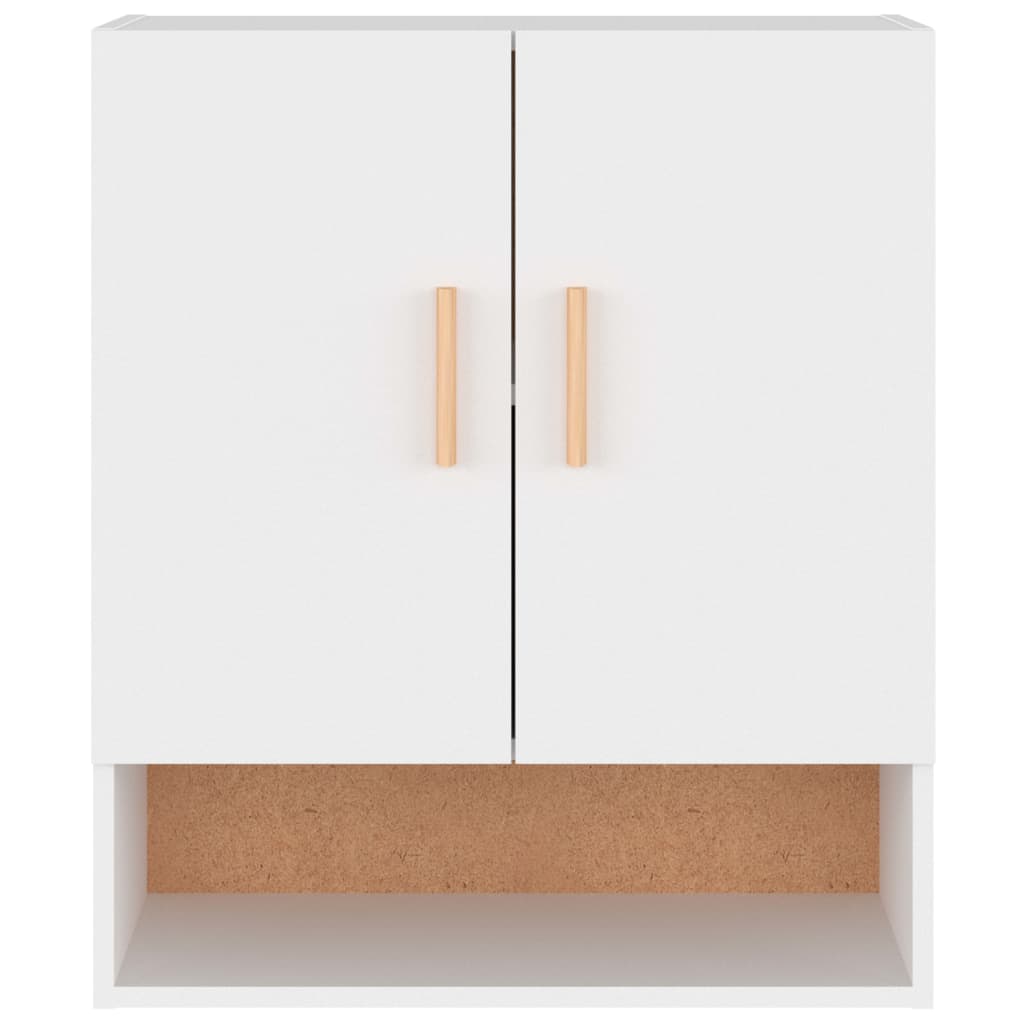 Wandkast 60x31x70 cm bewerkt hout wit is nu te koop bij PeponiXL, paradijselijk wonen!
