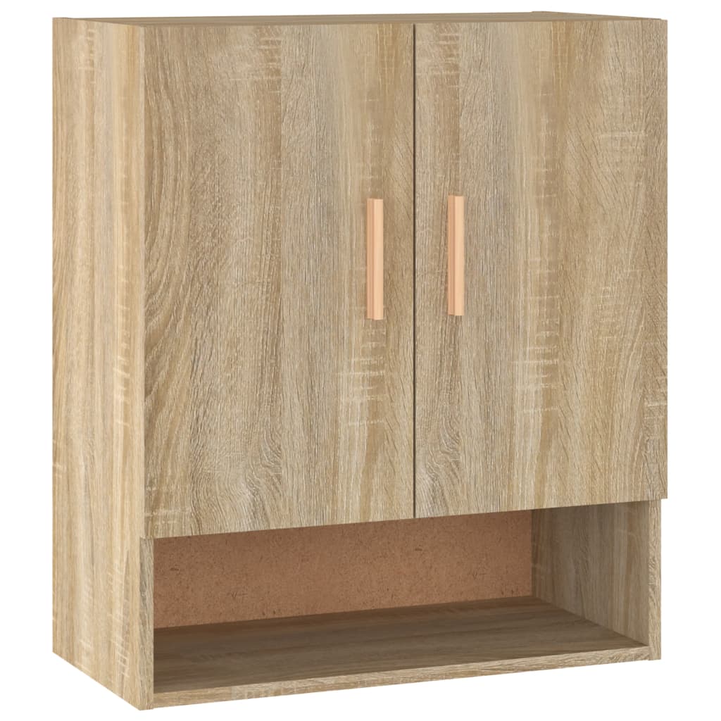Wandkast 60x31x70 cm bewerkt hout sonoma eikenkleurig is nu te koop bij PeponiXL, paradijselijk wonen!