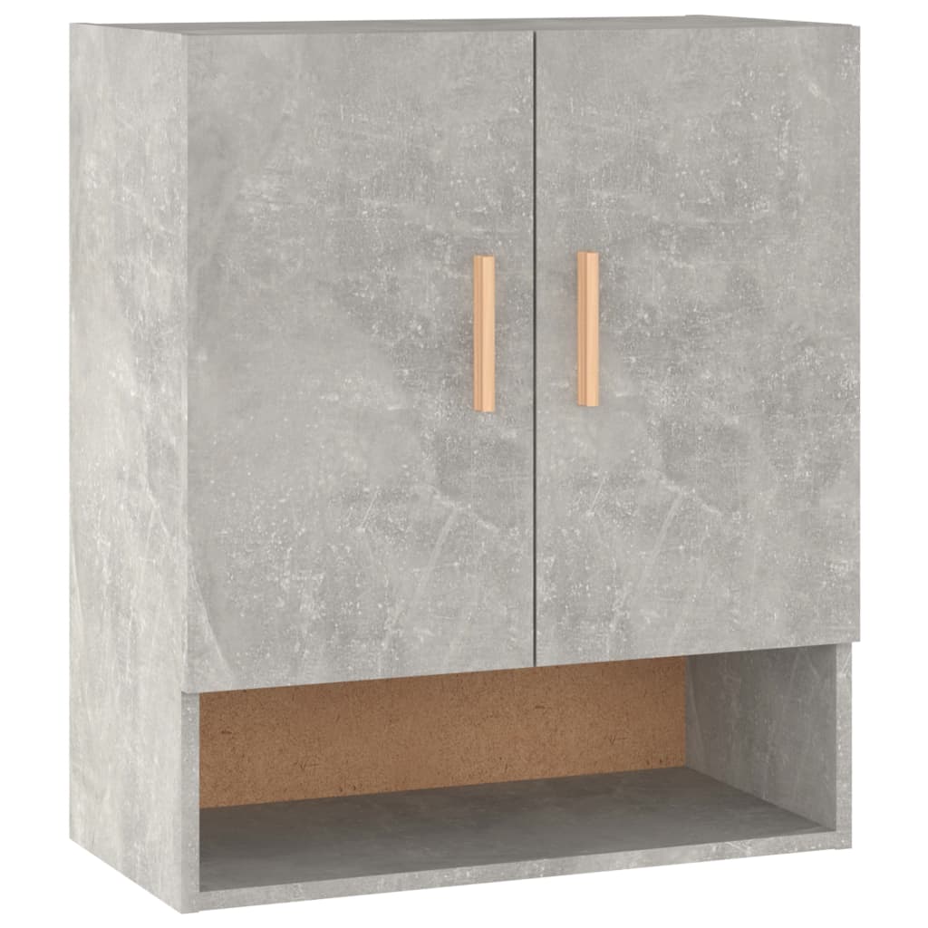 Wandkast 60x31x70 cm bewerkt hout betongrijs is nu te koop bij PeponiXL, paradijselijk wonen!