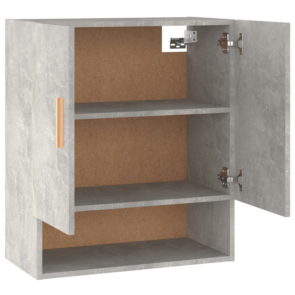 Wandkast 60x31x70 cm bewerkt hout betongrijs is nu te koop bij PeponiXL, paradijselijk wonen!