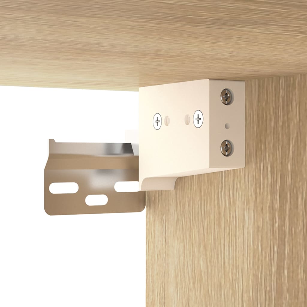 Wandkast 60x30x60 cm bewerkt hout sonoma eikenkleurig is nu te koop bij PeponiXL, paradijselijk wonen!