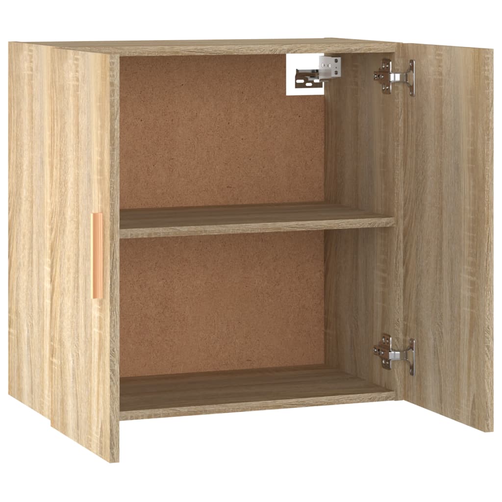 Wandkast 60x30x60 cm bewerkt hout sonoma eikenkleurig is nu te koop bij PeponiXL, paradijselijk wonen!