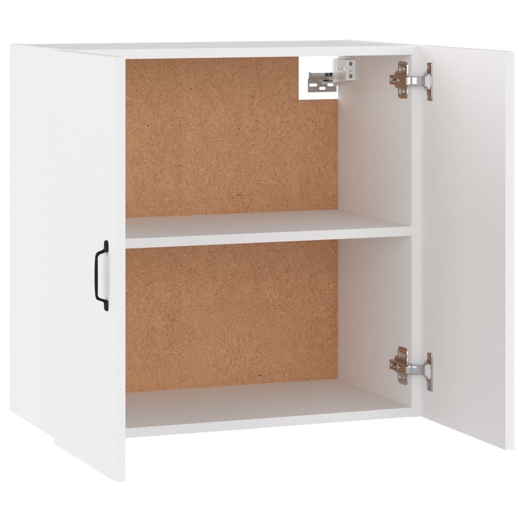 Wandkast 60x31x60 cm bewerkt hout wit is nu te koop bij PeponiXL, paradijselijk wonen!