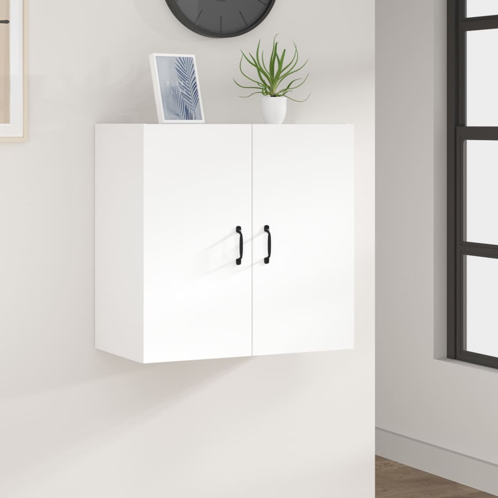 Wandkast 60x31x60 cm bewerkt hout wit is nu te koop bij PeponiXL, paradijselijk wonen!