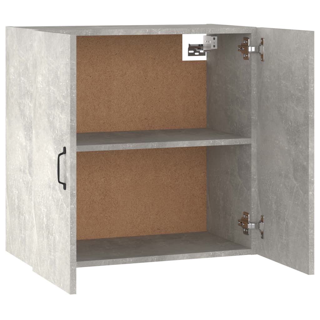 Wandkast 60x31x60 cm bewerkt hout betongrijs is nu te koop bij PeponiXL, paradijselijk wonen!