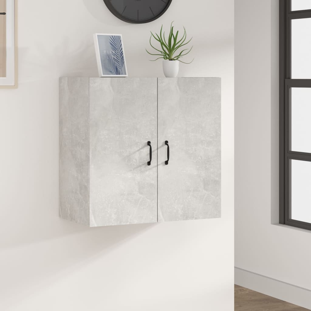 Wandkast 60x31x60 cm bewerkt hout betongrijs is nu te koop bij PeponiXL, paradijselijk wonen!