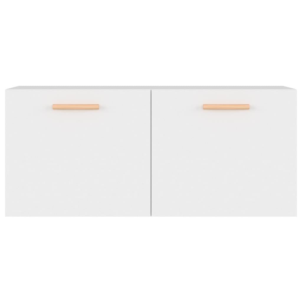 Wandkastt 80x35x36,5 cm bewerkt hout wit is nu te koop bij PeponiXL, paradijselijk wonen!