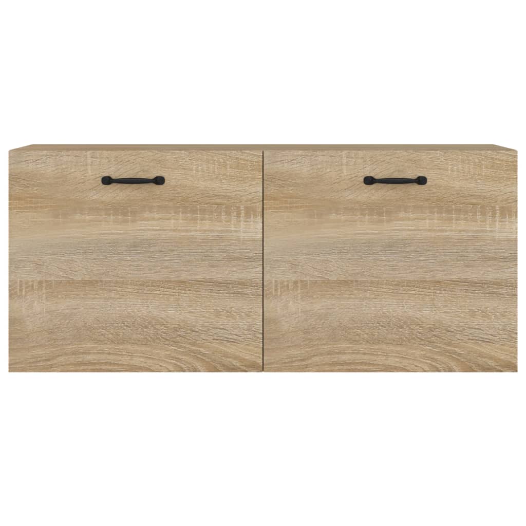 Wandkast 80x36,5x35 cm bewerkt hout sonoma eikenkleurig is nu te koop bij PeponiXL, paradijselijk wonen!
