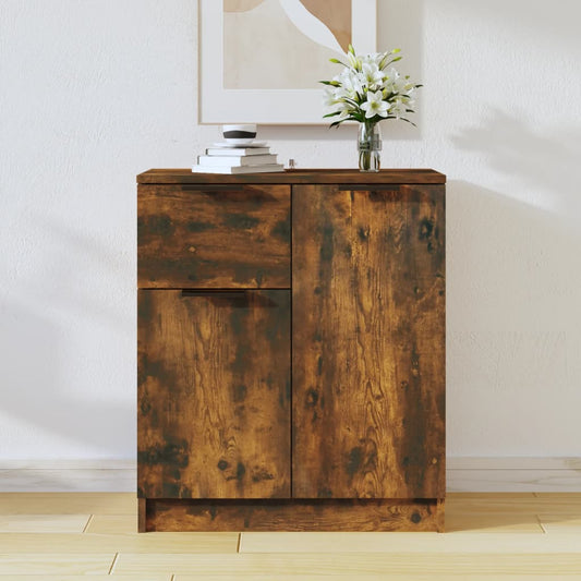 Dressoir 60x30x70 cm bewerkt hout gerookt eikenkleurig is nu te koop bij PeponiXL, paradijselijk wonen!