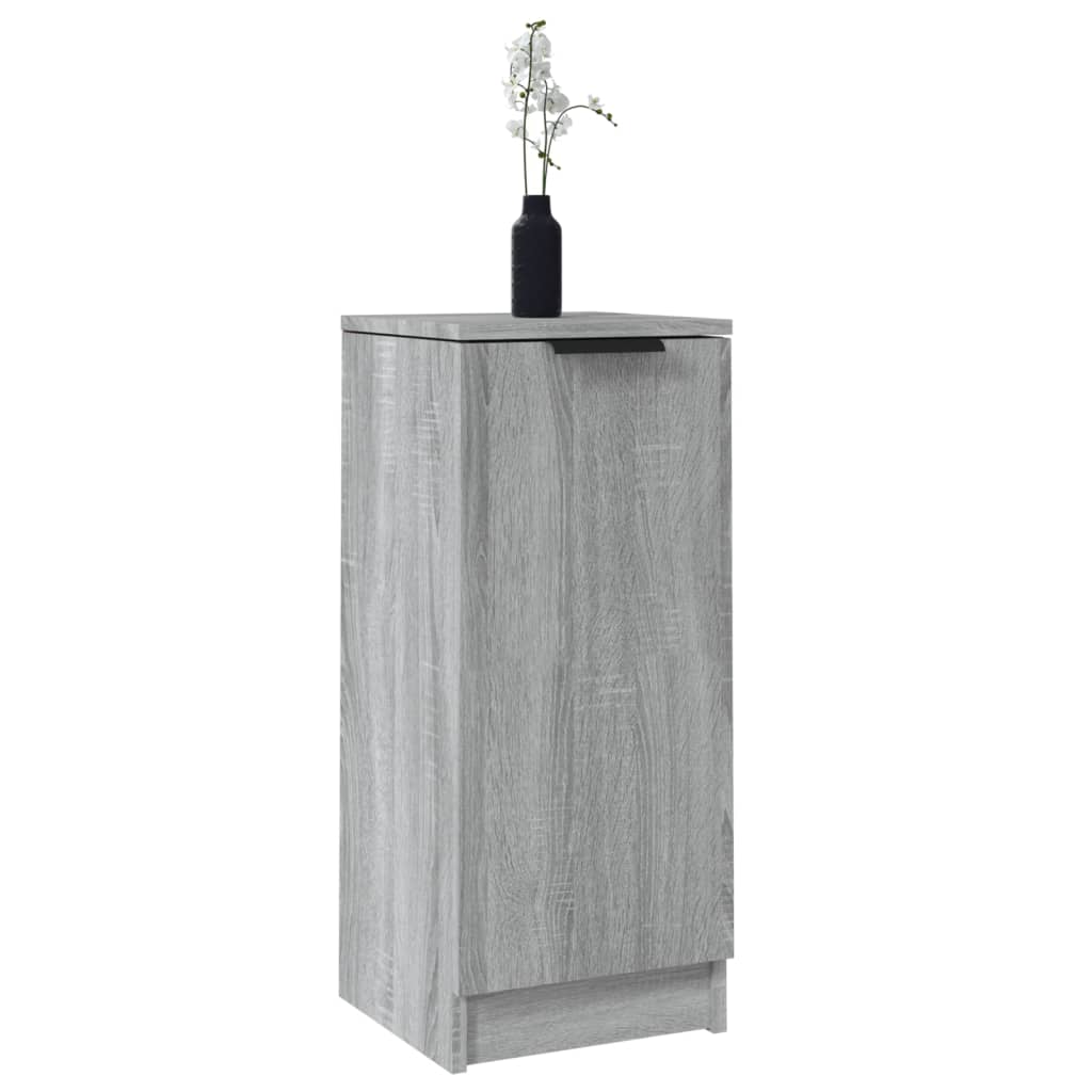 Dressoirs 2 st 30x30x70 cm bewerkt hout grijs sonoma eikenkleur is nu te koop bij PeponiXL, paradijselijk wonen!