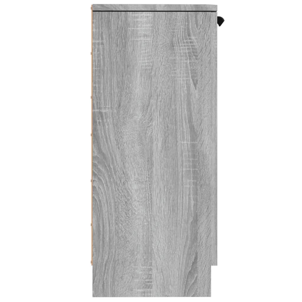 Dressoirs 2 st 30x30x70 cm bewerkt hout grijs sonoma eikenkleur is nu te koop bij PeponiXL, paradijselijk wonen!