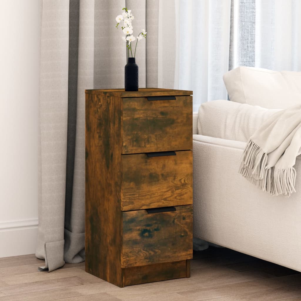 Dressoir 30x30x70 cm bewerkt hout gerookt eikenkleurig is nu te koop bij PeponiXL, paradijselijk wonen!