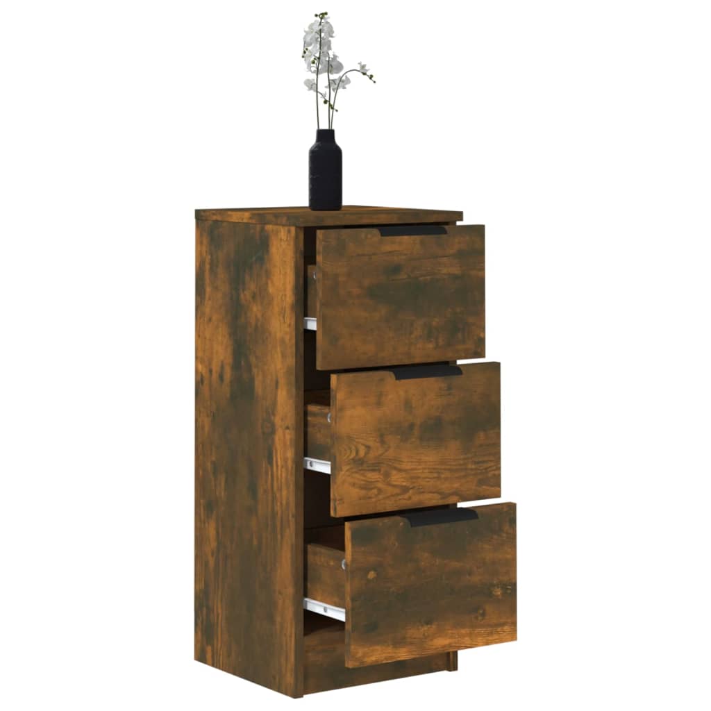 Dressoir 30x30x70 cm bewerkt hout gerookt eikenkleurig is nu te koop bij PeponiXL, paradijselijk wonen!