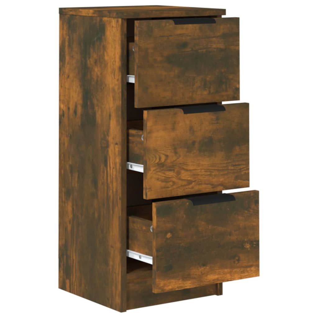 Dressoir 30x30x70 cm bewerkt hout gerookt eikenkleurig is nu te koop bij PeponiXL, paradijselijk wonen!