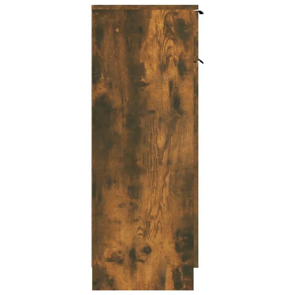 Badkamerkast 32x34x90 cm bewerkt hout gerookt eikenkleurig is nu te koop bij PeponiXL, paradijselijk wonen!