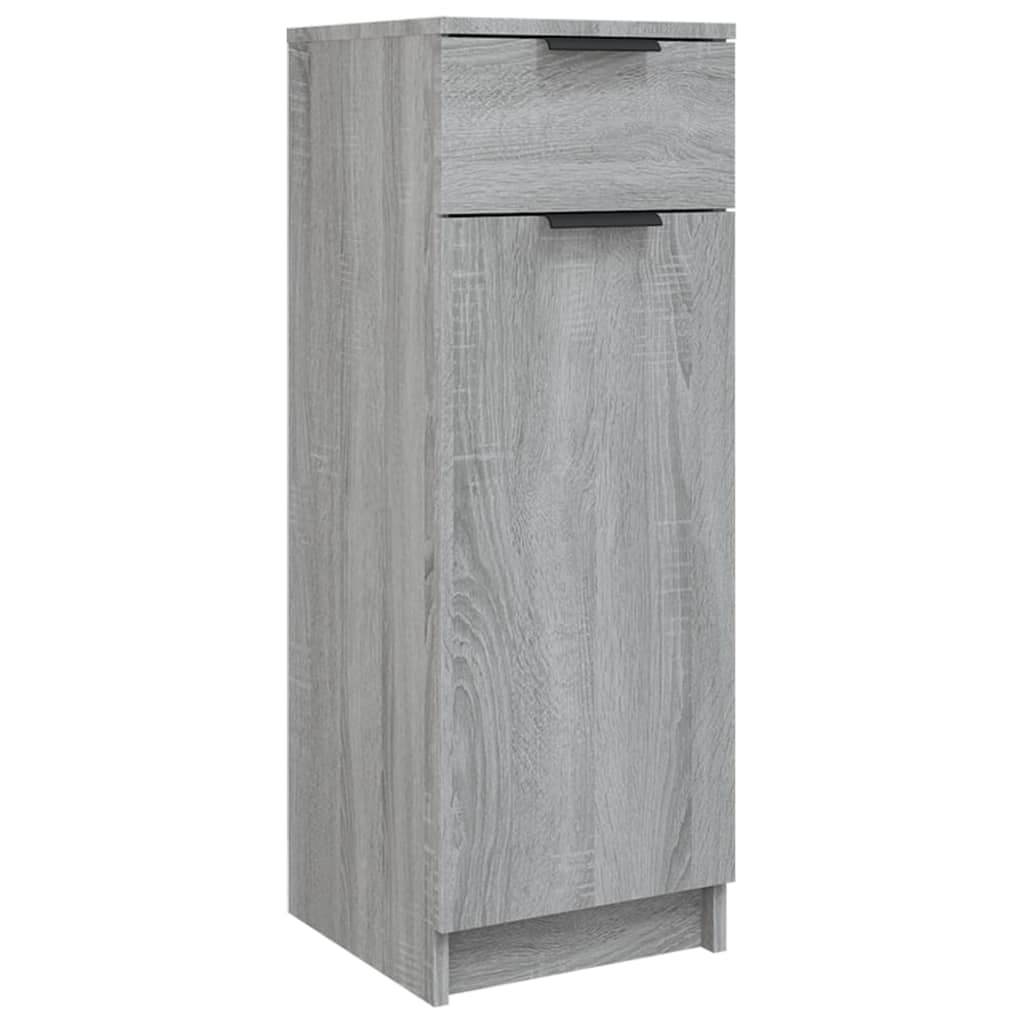 Badkamerkast 32x34x90 cm bewerkt hout grijs sonoma eikenkleurig is nu te koop bij PeponiXL, paradijselijk wonen!