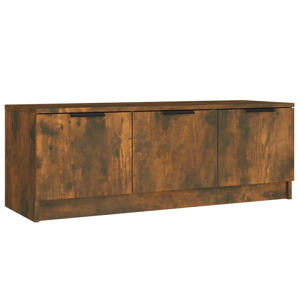 Tv-meubel 102x35x36,5 cm bewerkt hout gerookt eikenkleurig is nu te koop bij PeponiXL, paradijselijk wonen!