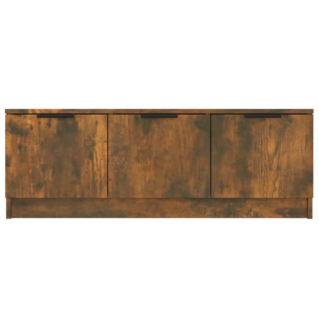 Tv-meubel 102x35x36,5 cm bewerkt hout gerookt eikenkleurig is nu te koop bij PeponiXL, paradijselijk wonen!