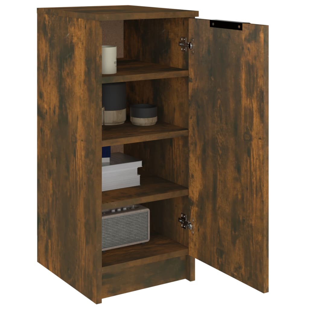 Schoenenkast 30x35x70 cm bewerkt hout gerookt eikenkleurig is nu te koop bij PeponiXL, paradijselijk wonen!