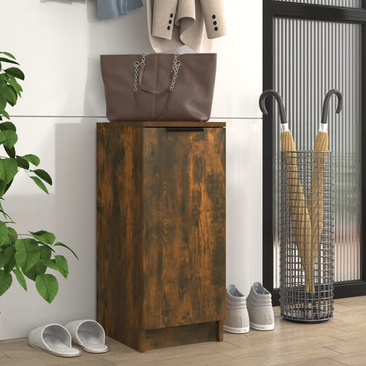 Schoenenkast 30x35x70 cm bewerkt hout gerookt eikenkleurig is nu te koop bij PeponiXL, paradijselijk wonen!