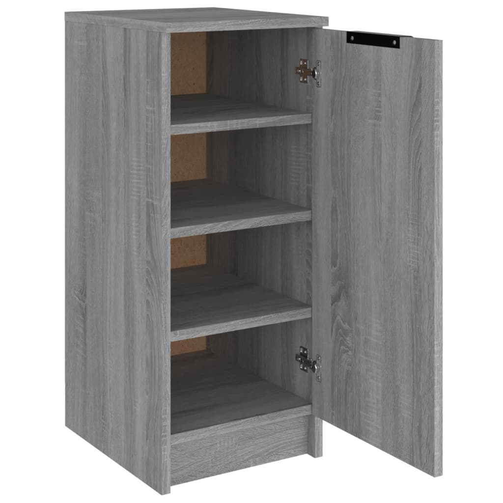 Schoenenkast 30x35x70 cm bewerkt hout grijs sonoma eikenkleurig is nu te koop bij PeponiXL, paradijselijk wonen!