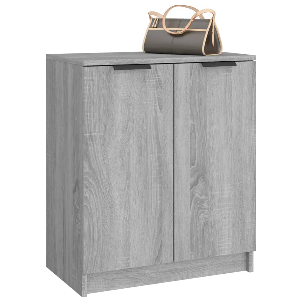 Schoenenkast 59x35x70 cm bewerkt hout grijs sonoma eikenkleurig is nu te koop bij PeponiXL, paradijselijk wonen!