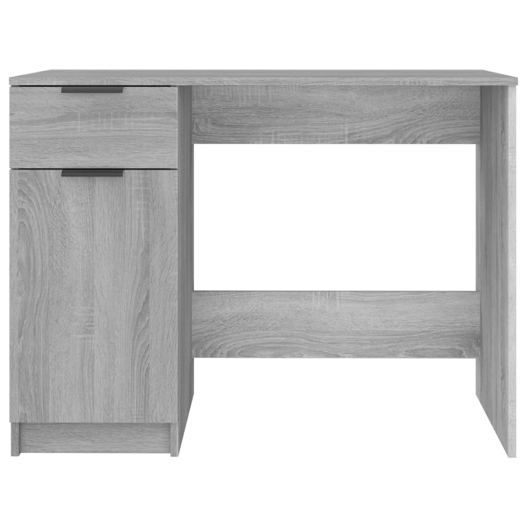 Bureau 100x50x75 cm bewerkt hout grijs sonoma eikenkleurig is nu te koop bij PeponiXL, paradijselijk wonen!