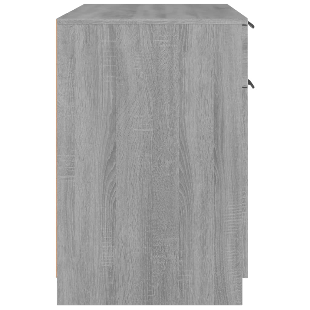 Bureau 100x50x75 cm bewerkt hout grijs sonoma eikenkleurig is nu te koop bij PeponiXL, paradijselijk wonen!