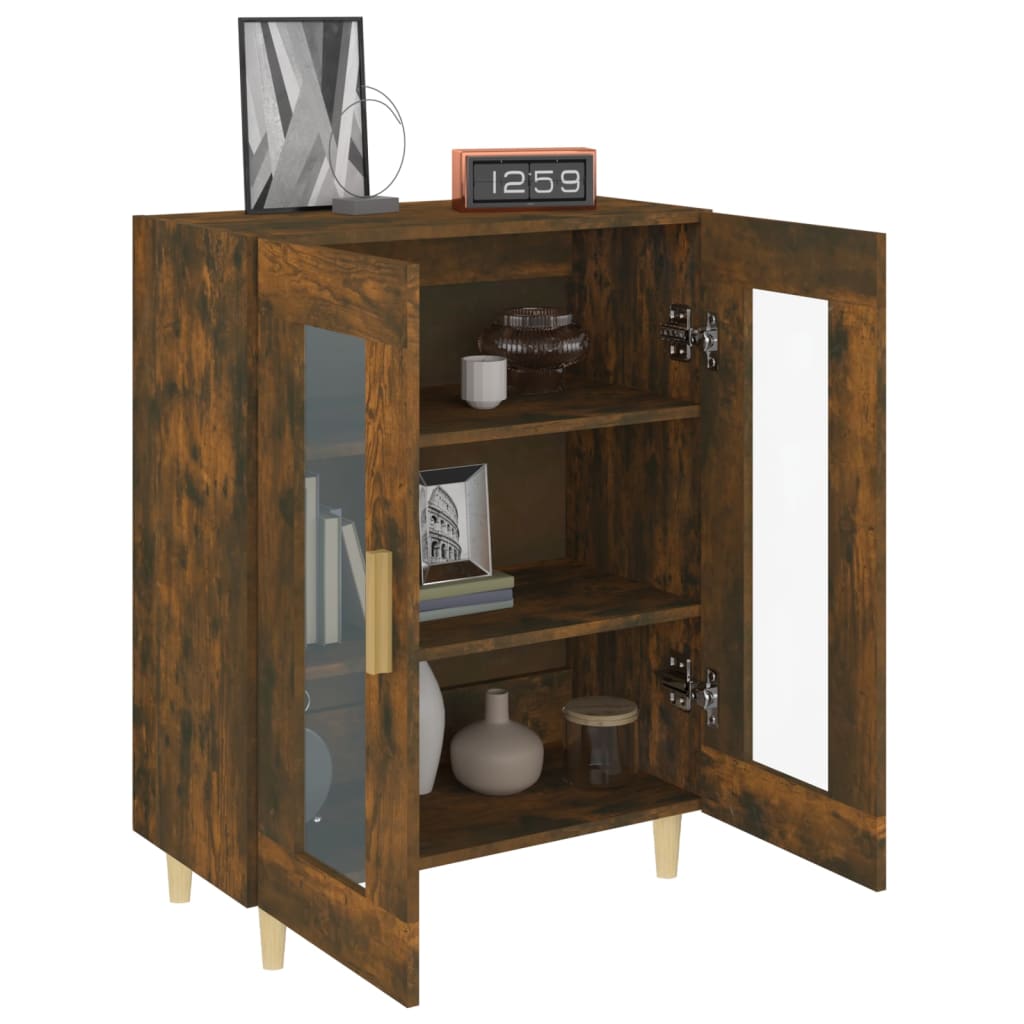 Dressoir 69,5x34x90 cm bewerkt hout gerookt eikenkleurig is nu te koop bij PeponiXL, paradijselijk wonen!