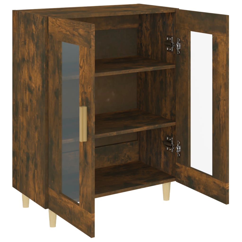 Dressoir 69,5x34x90 cm bewerkt hout gerookt eikenkleurig is nu te koop bij PeponiXL, paradijselijk wonen!