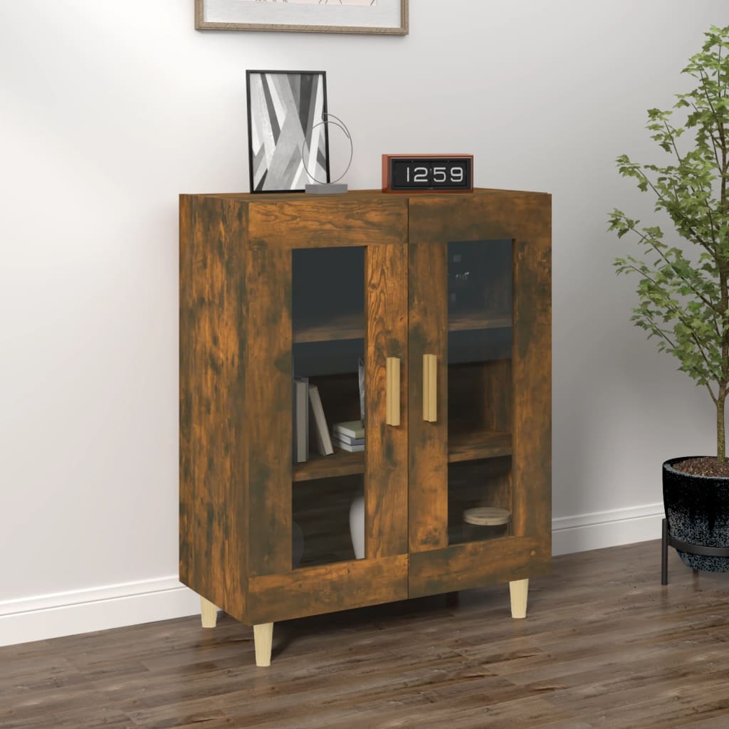 Dressoir 69,5x34x90 cm bewerkt hout gerookt eikenkleurig is nu te koop bij PeponiXL, paradijselijk wonen!