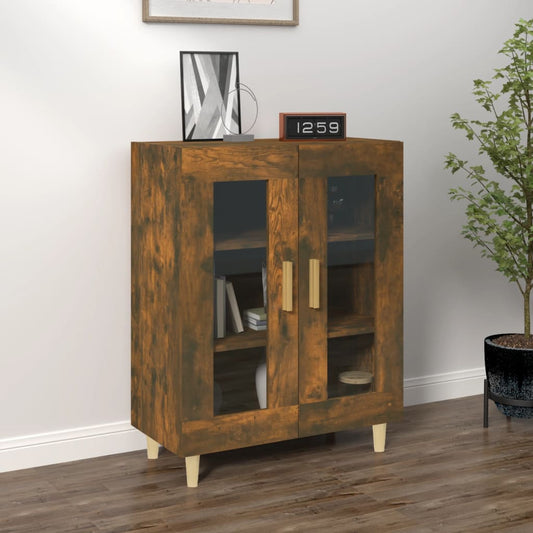 Dressoir 69,5x34x90 cm bewerkt hout gerookt eikenkleurig is nu te koop bij PeponiXL, paradijselijk wonen!