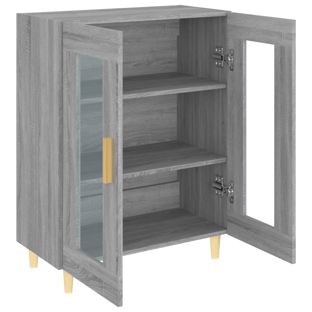 Dressoir 69,5x34x90 cm bewerkt hout grijs sonoma eikenkleurig is nu te koop bij PeponiXL, paradijselijk wonen!
