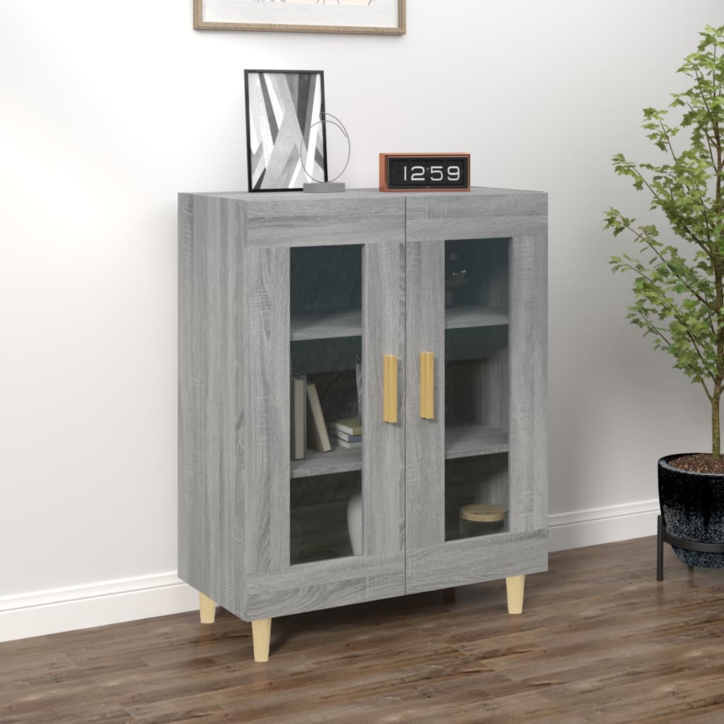 Dressoir 69,5x34x90 cm bewerkt hout grijs sonoma eikenkleurig is nu te koop bij PeponiXL, paradijselijk wonen!