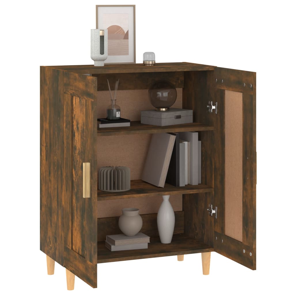 Dressoir 69,5x34x90 cm bewerkt hout gerookt eikenkleurig is nu te koop bij PeponiXL, paradijselijk wonen!
