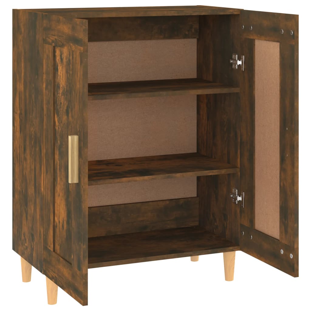 Dressoir 69,5x34x90 cm bewerkt hout gerookt eikenkleurig is nu te koop bij PeponiXL, paradijselijk wonen!