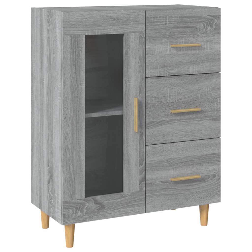 Dressoir 69,5x34x90 cm bewerkt hout grijs sonoma eikenkleurig is nu te koop bij PeponiXL, paradijselijk wonen!
