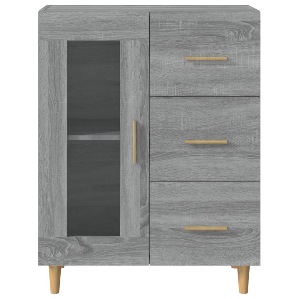 Dressoir 69,5x34x90 cm bewerkt hout grijs sonoma eikenkleurig is nu te koop bij PeponiXL, paradijselijk wonen!