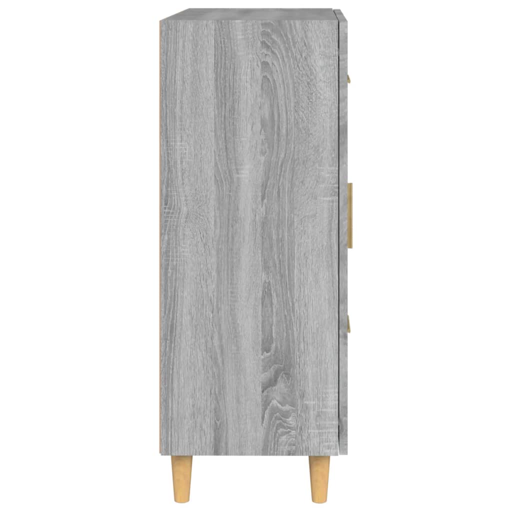 Dressoir 69,5x34x90 cm bewerkt hout grijs sonoma eikenkleurig is nu te koop bij PeponiXL, paradijselijk wonen!