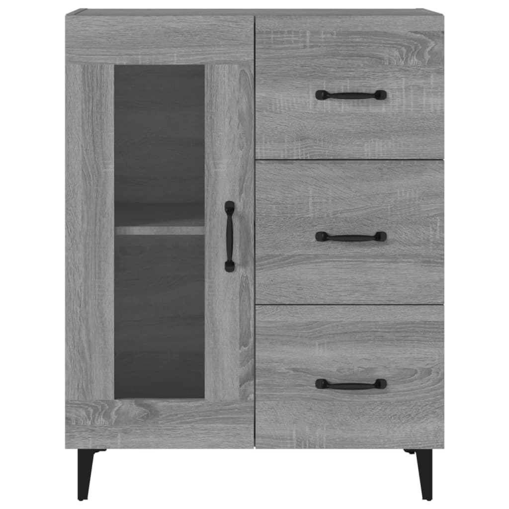 Dressoir 69,5x34x90 cm bewerkt hout grijs sonoma eikenkleurig is nu te koop bij PeponiXL, paradijselijk wonen!