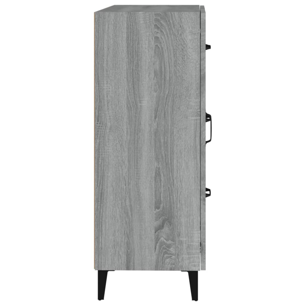 Dressoir 69,5x34x90 cm bewerkt hout grijs sonoma eikenkleurig is nu te koop bij PeponiXL, paradijselijk wonen!