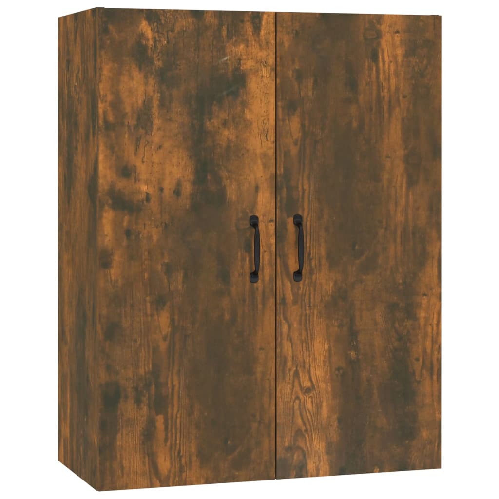 Hangkast 69,5x34x90 cm bewerkt hout gerookt eikenkleurig is nu te koop bij PeponiXL, paradijselijk wonen!