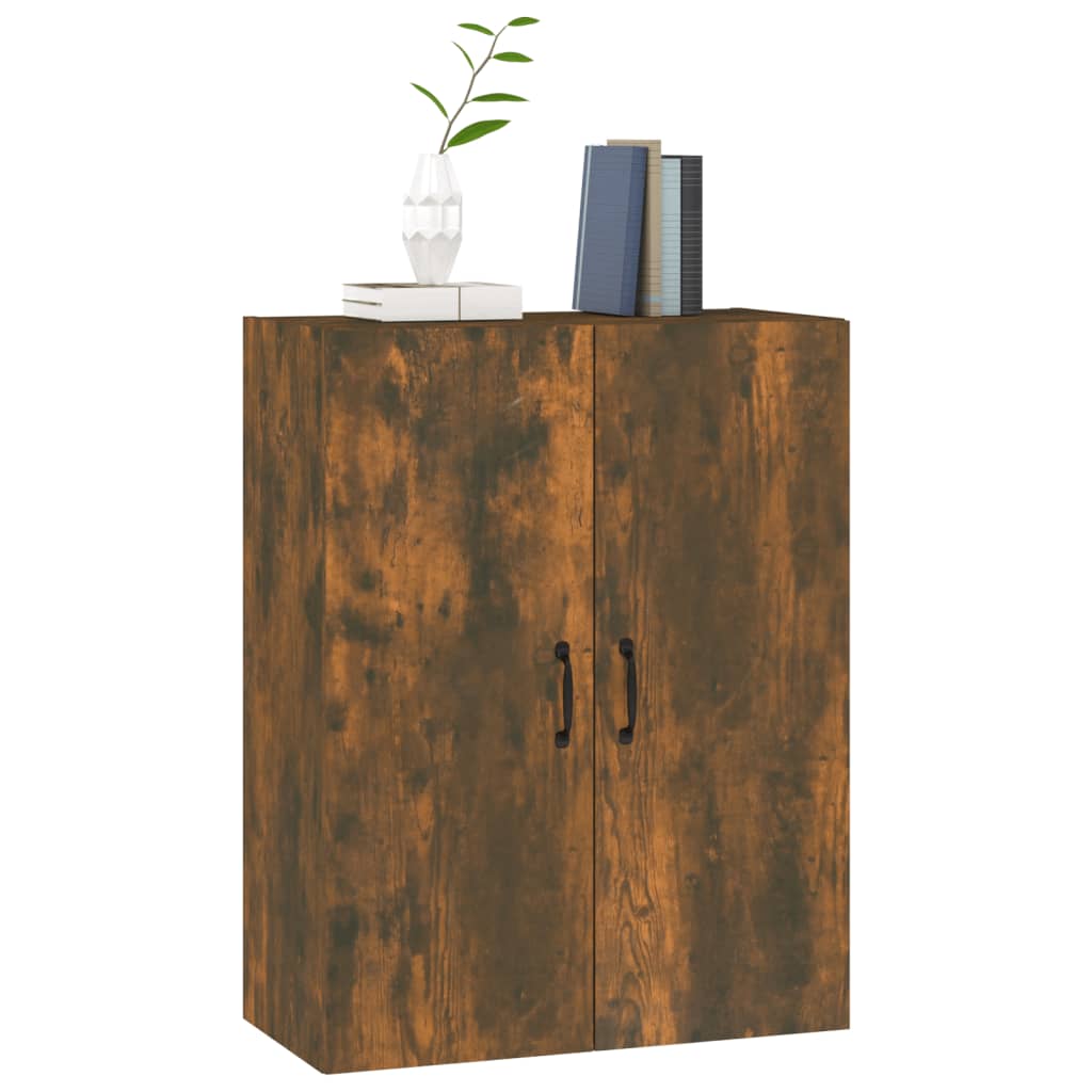 Hangkast 69,5x34x90 cm bewerkt hout gerookt eikenkleurig is nu te koop bij PeponiXL, paradijselijk wonen!