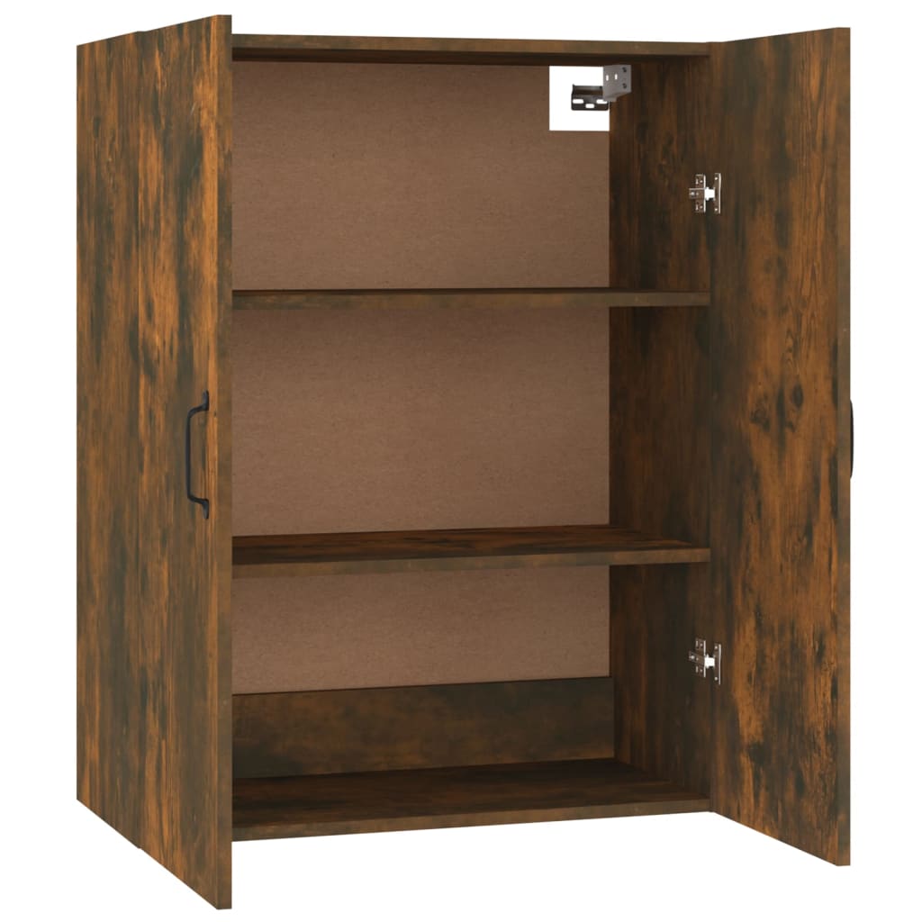 Hangkast 69,5x34x90 cm bewerkt hout gerookt eikenkleurig is nu te koop bij PeponiXL, paradijselijk wonen!