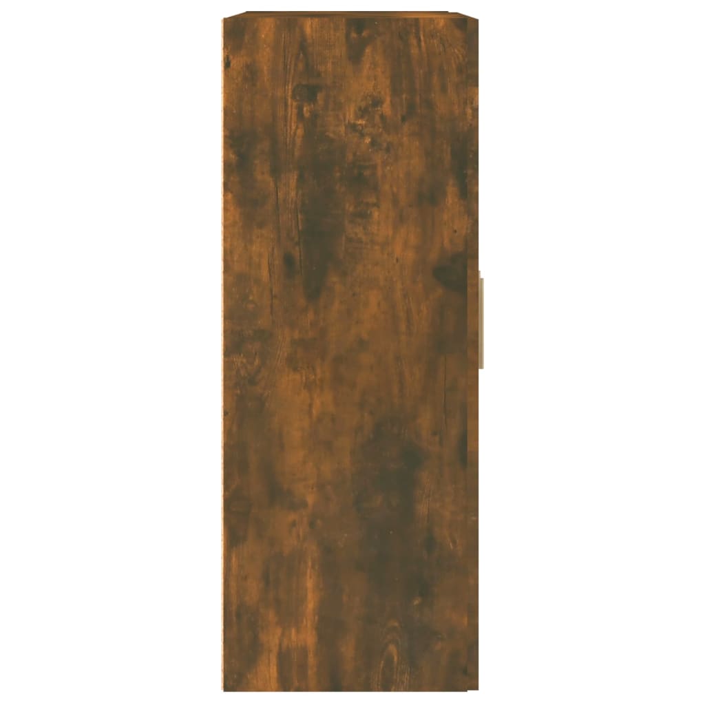 Wandkast 69,5x32,5x90 cm bewerkt hout gerookt eikenkleurig is nu te koop bij PeponiXL, paradijselijk wonen!