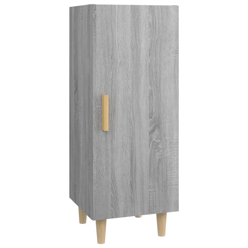 Dressoir 34,5x34x90 cm bewerkt hout grijs sonoma eikenkleurig is nu te koop bij PeponiXL, paradijselijk wonen!