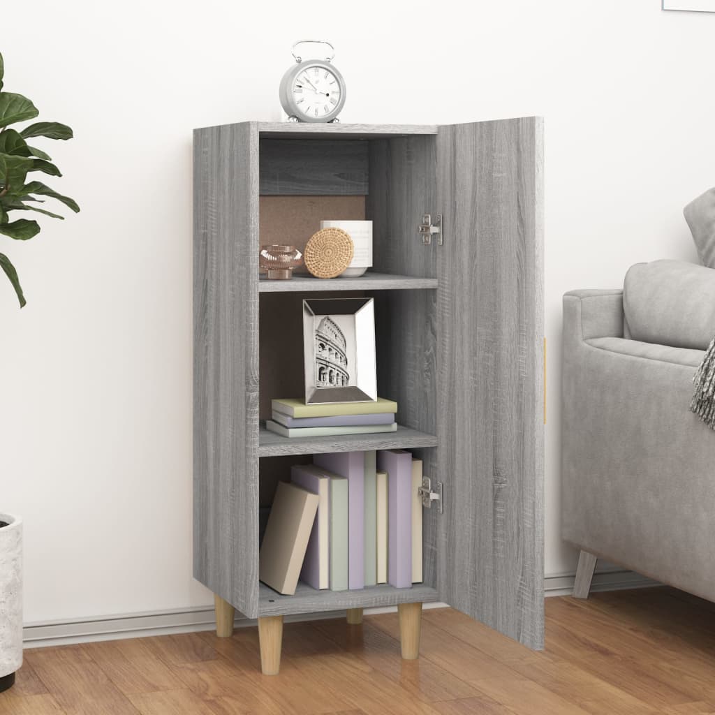 Dressoir 34,5x34x90 cm bewerkt hout grijs sonoma eikenkleurig is nu te koop bij PeponiXL, paradijselijk wonen!