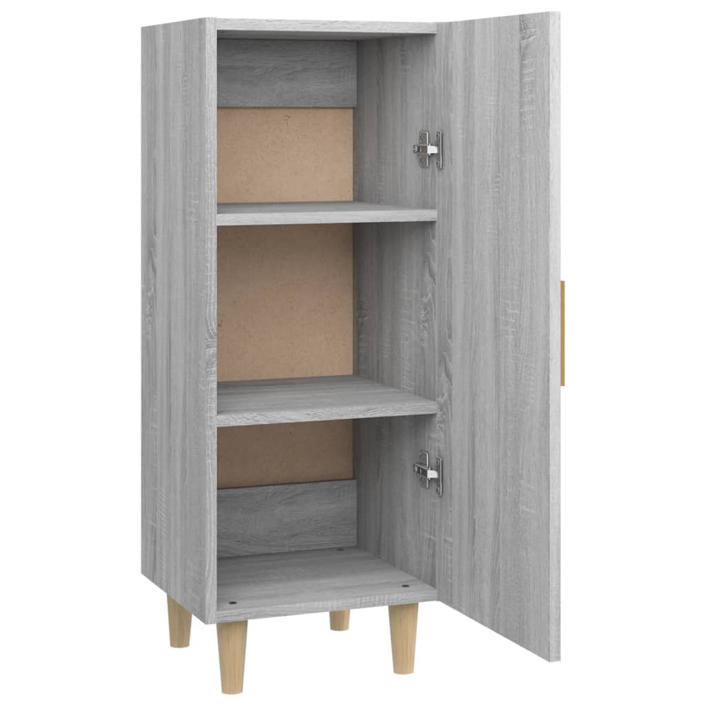 Dressoir 34,5x34x90 cm bewerkt hout grijs sonoma eikenkleurig is nu te koop bij PeponiXL, paradijselijk wonen!